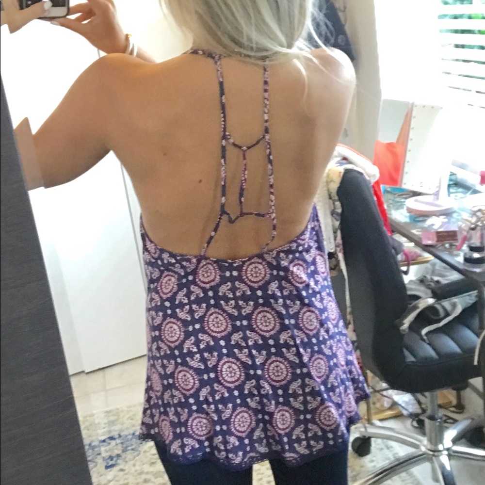 Purple Patterned Tank - Picture 2 of 2